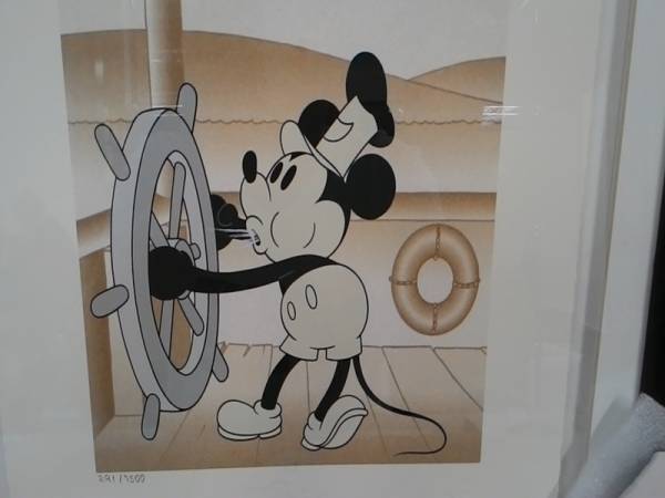 ミッキー ディズニーアートクラシック 蒸気船ウィリー セル画