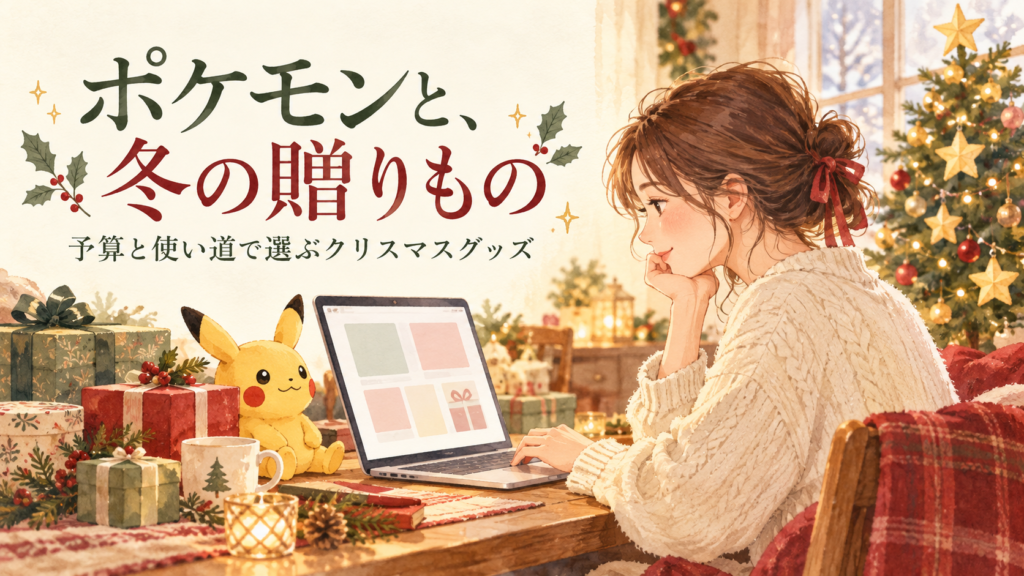 クリスマスギフト選びをイメージしたイラスト